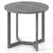 36 Inch Round Wood Dining Table for 2-4 People with Wing-shaped Pedestal Base-Black