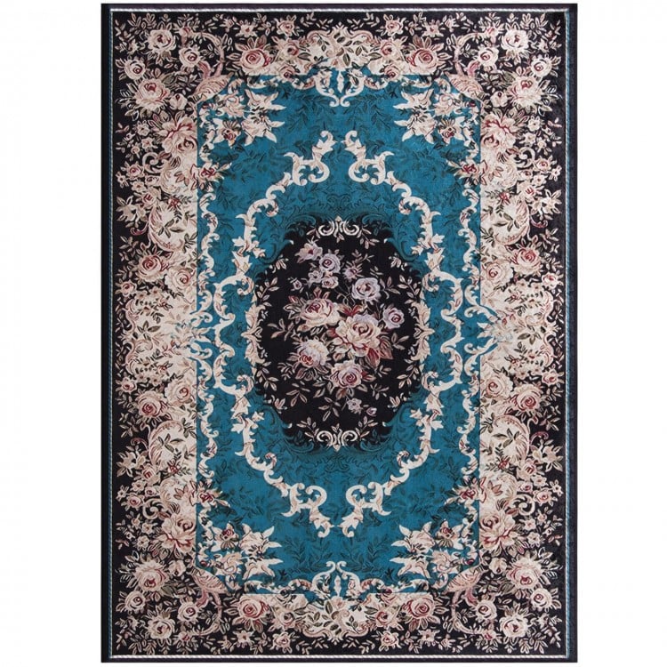 Area Rug with Non-Shedding Surface and Anti-slip Bottom-S