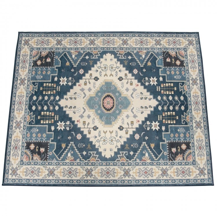 Faux Wool Fabric Area Rugs Doormat-S
