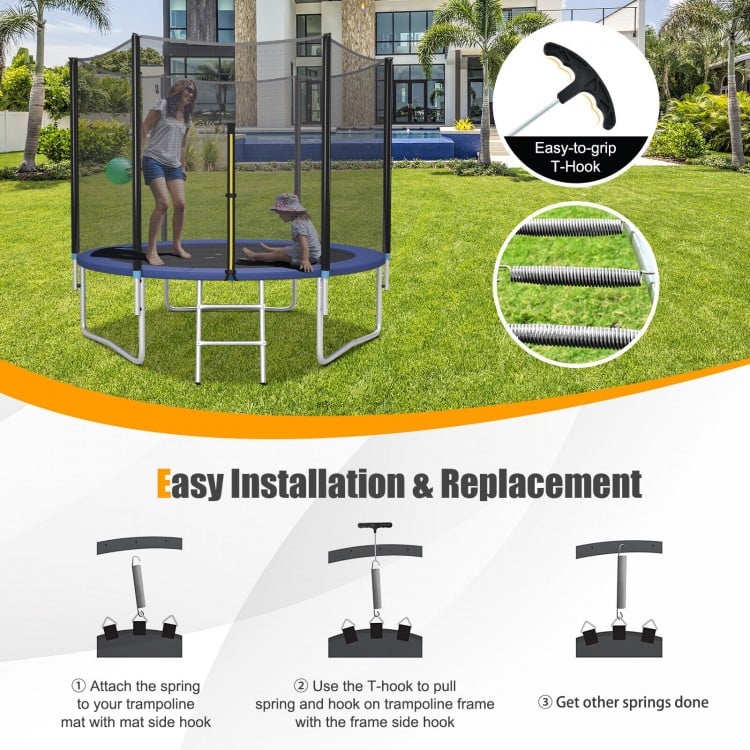 5.5 Inch/7 Inch Rustproof Galvanized Steel Replacement Trampoline Elasticity Springs
