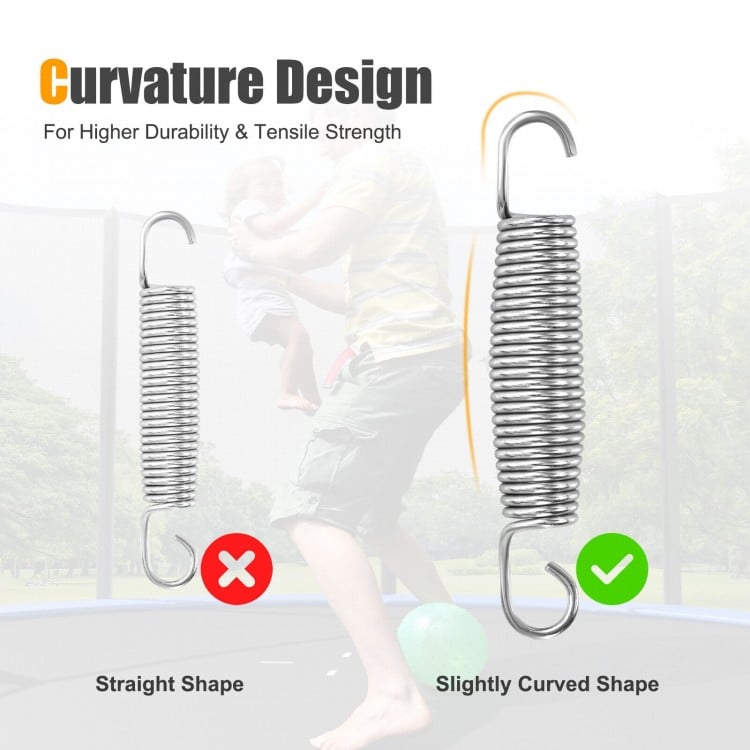 5.5 Inch/7 Inch Rustproof Galvanized Steel Replacement Trampoline Elasticity Springs