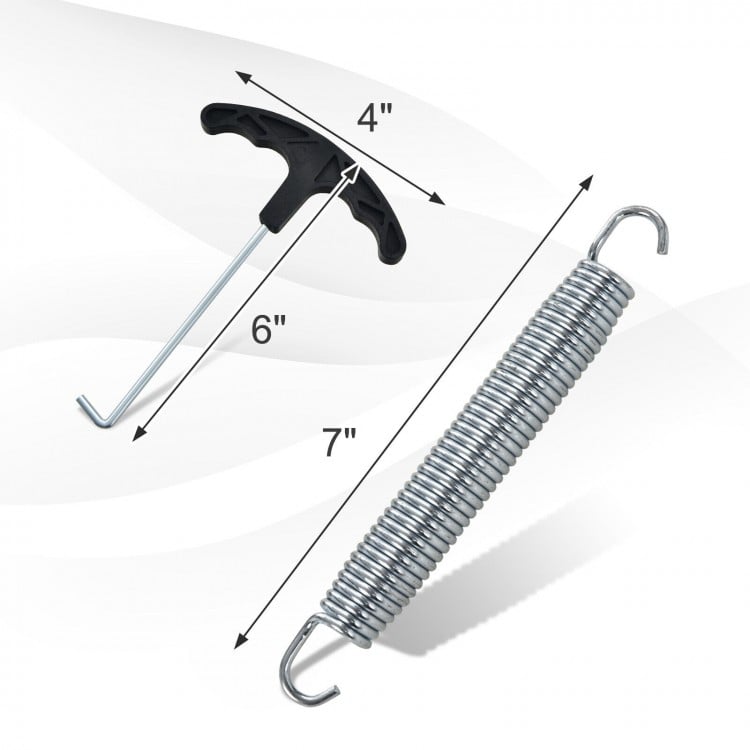 5.5 Inch/7 Inch Rustproof Galvanized Steel Replacement Trampoline Elasticity Springs