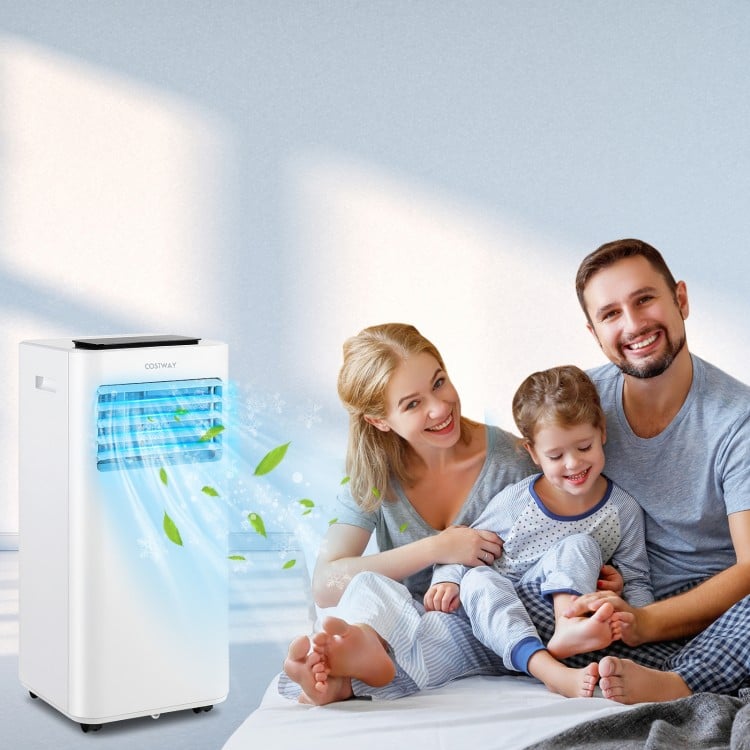 8000 BTU Portable Air Conditioner with Fan Dehumidifier Sleep Mode