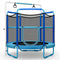 5 Feet Kids 3-in-1 Game Trampoline with Enclosure Net Spring Pad