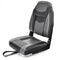 High Back Folding Boat Seats with Black Grey Sponge Cushion and Flexible Hinges