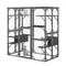 71 Inch Tall Outdoor Wooden Cat House with Weatherproof Asphalt Roof-Gray