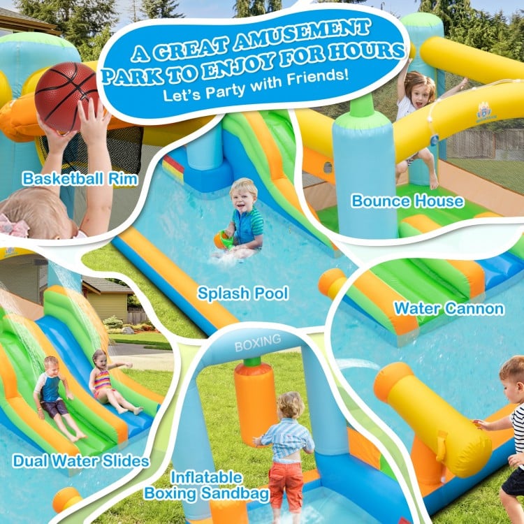 Giant Inflatable Water Slide for Kids Aged 3-10 Years (without Blower)