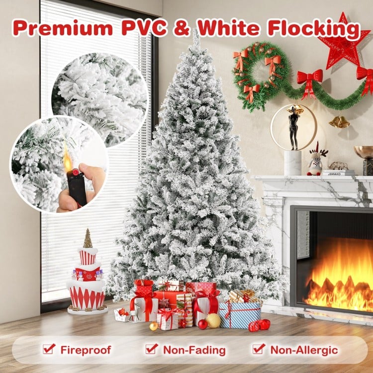 8 Feet Artificial Xmas Tree 3-Minute Quick Shape