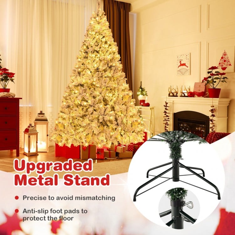 8 Feet Artificial Xmas Tree 3-Minute Quick Shape