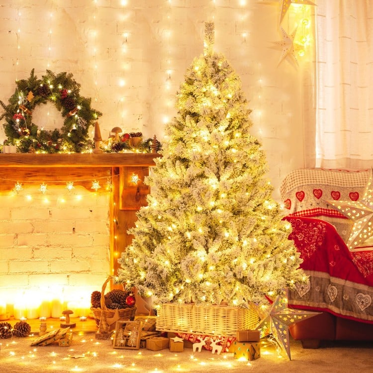 6 Feet Artificial Xmas Tree 3-Minute Quick Shape