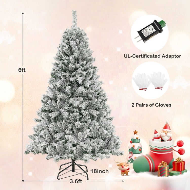6 Feet Artificial Xmas Tree 3-Minute Quick Shape