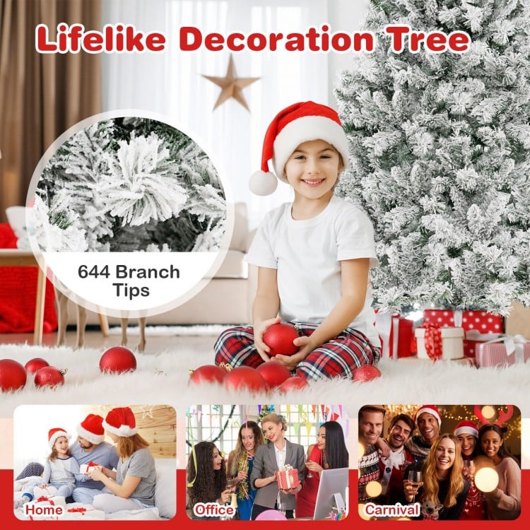 6 Feet Artificial Xmas Tree 3-Minute Quick Shape