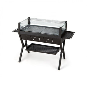 Barbecue Charcoal Grills with Wind Guard Seasoning Racks