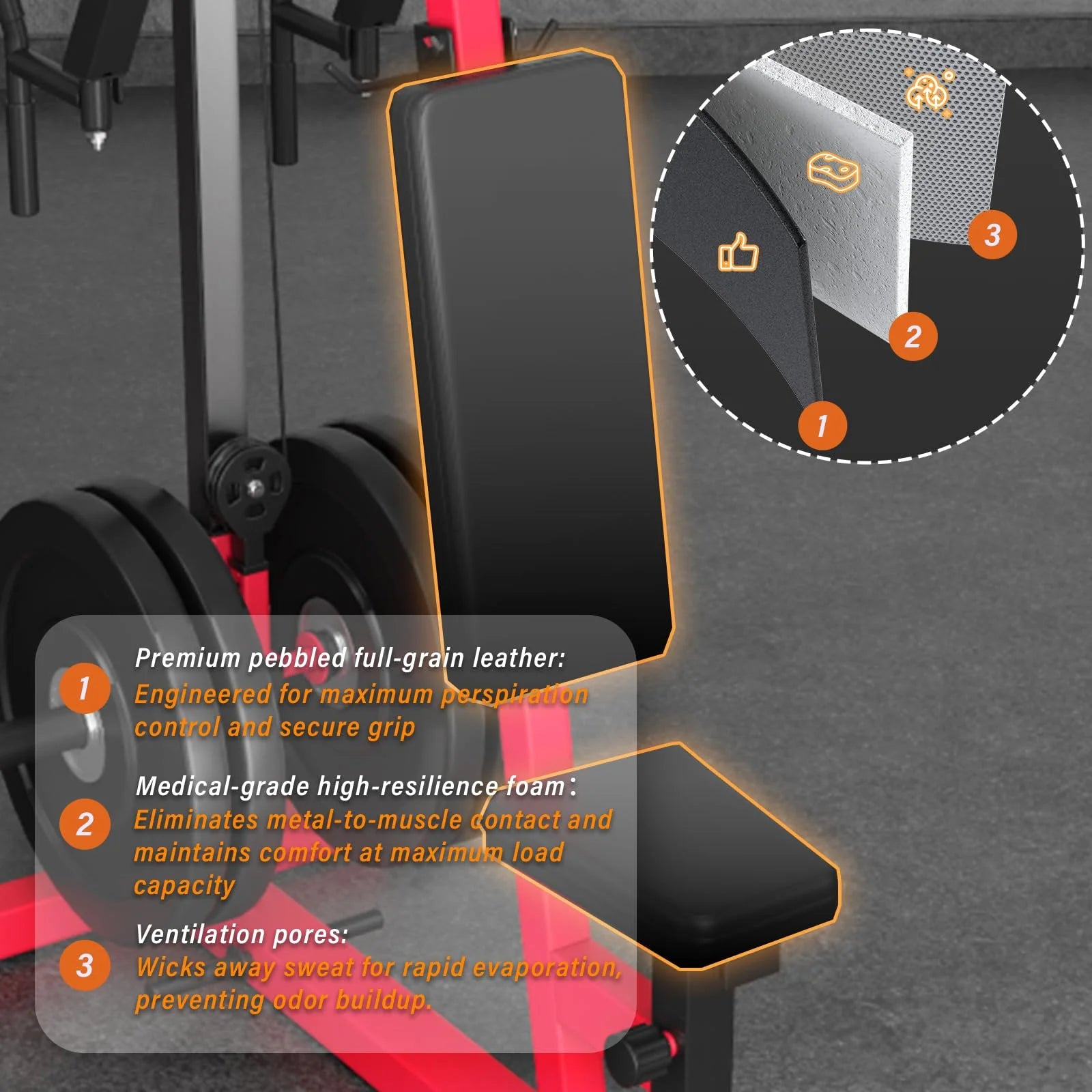 YODOLLA Adjustable Chest Fly & Reverse Delt Machine – PEC Deck Upper Body Trainer (Black/Red)
