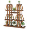 5-Tier 10 Potted Wood Plant Stand for Multiple Plants