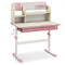 Height Adjustable Kids Study Desk with Tilt Desktop for 3-12 Years Old-Pink