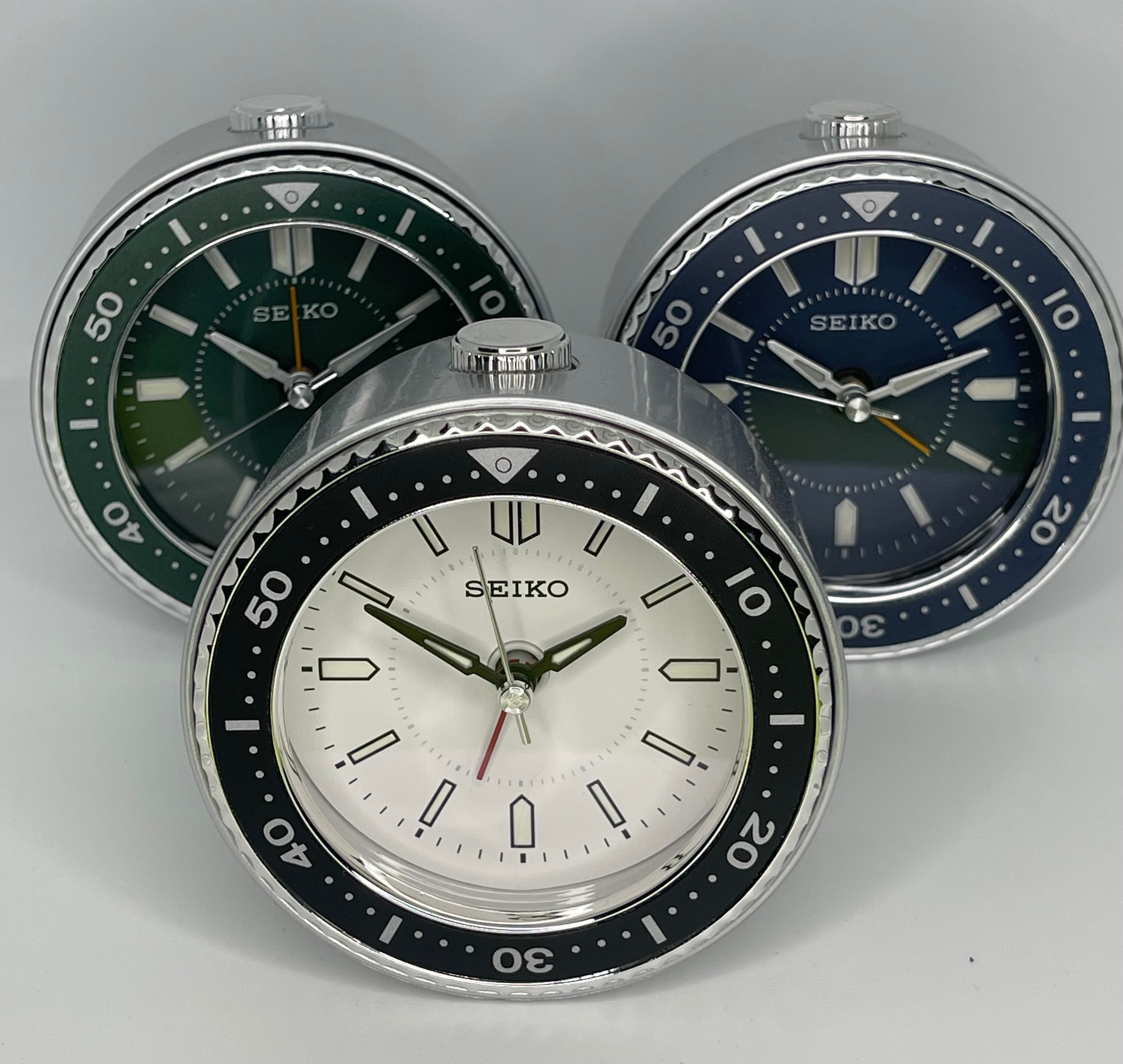 SEIKO Desk Alarm Clock White | QHE184J 