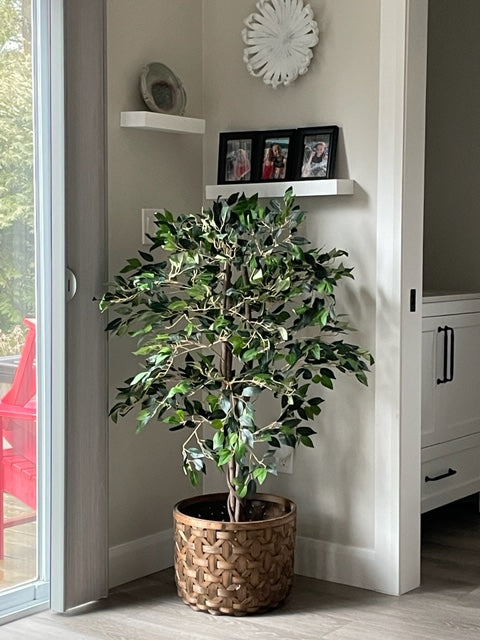 Yali Artificial Ficus Potted Plant 4' 