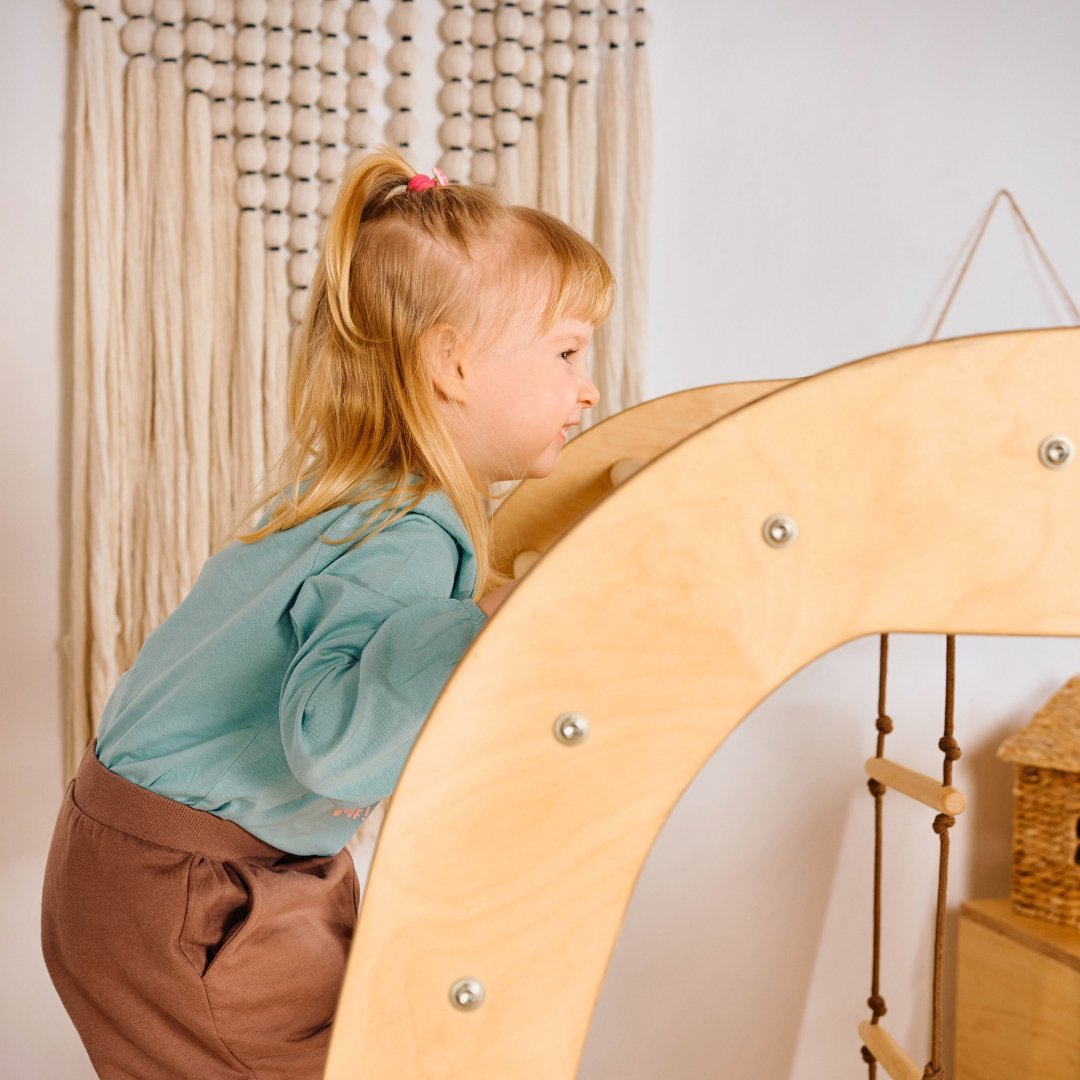 Indoor Playground for Toddlers - 7in1 Playground + Swings Set + Slide Board + Art Set 