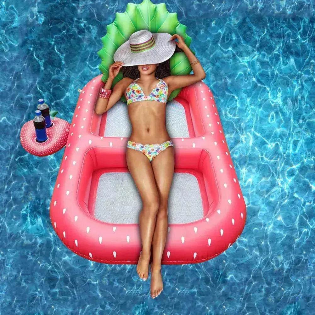 Inflatable Swimming Pool Pineapple Floating Row Air Cushion Bed Summer Water Floating Hammock Air Mattress Water Sports Toys 