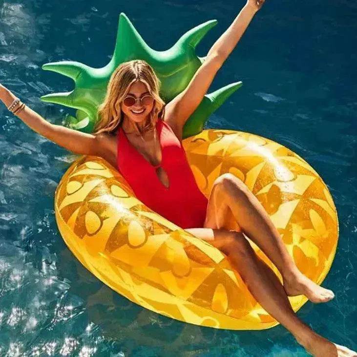 Inflatable Swimming Pool Pineapple Floating Row Air Cushion Bed Summer Water Floating Hammock Air Mattress Water Sports Toys 