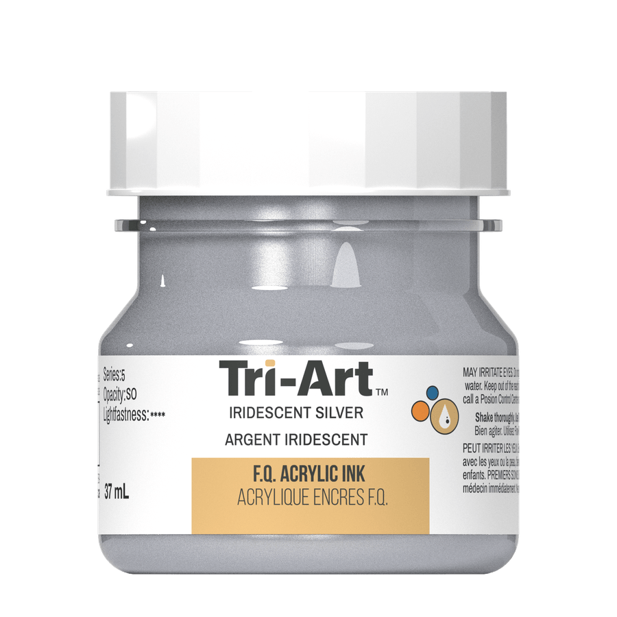 Tri-Art Ink - Iridescent Silver - 37mL 