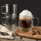 Insulated Double-Wall Glass Coffee Tea Hot or Cold Beverage Mug 2 Piece Set 250ml, Barista