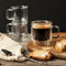Insulated Double-Wall Glass Coffee Tea Hot or Cold Beverage Mug 2 Piece Set 90ml, Barista