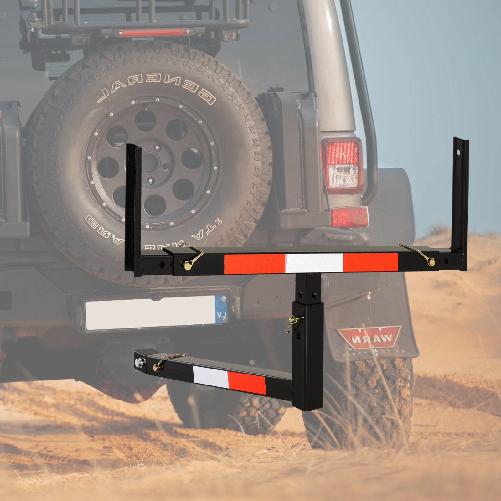 Soozier Truck Bed Extender with Adjustable Width Height for Ladder Rack Canoe Kayak Long Pipes Lumber 