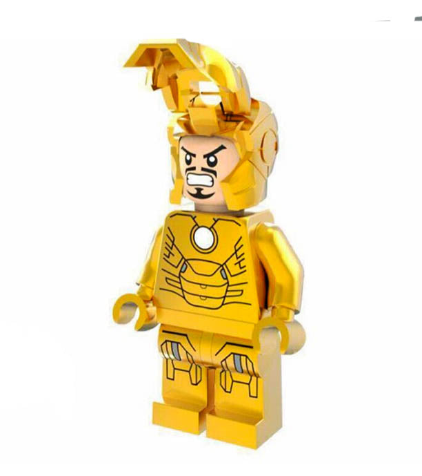 Minifigure - Marvel - Iron Man Chrome Gold 