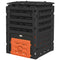 Outsunny Compost Bin, Garden Composter with 80 Vents and 2 Sliding Doors, 120 Gallon (450L), Orange