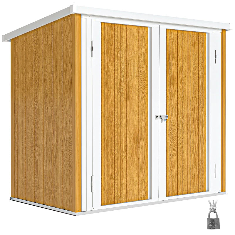 5' x 3' Metal Garden Storage Shed, Tool House with Double Doors for Backyard, Patio, Lawn