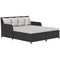 Rattan Outdoor Daybed, Sunbed Loveseat with Soft Cushions, 4 Pillows, Curved Backrest & Armrest, Light Grey
