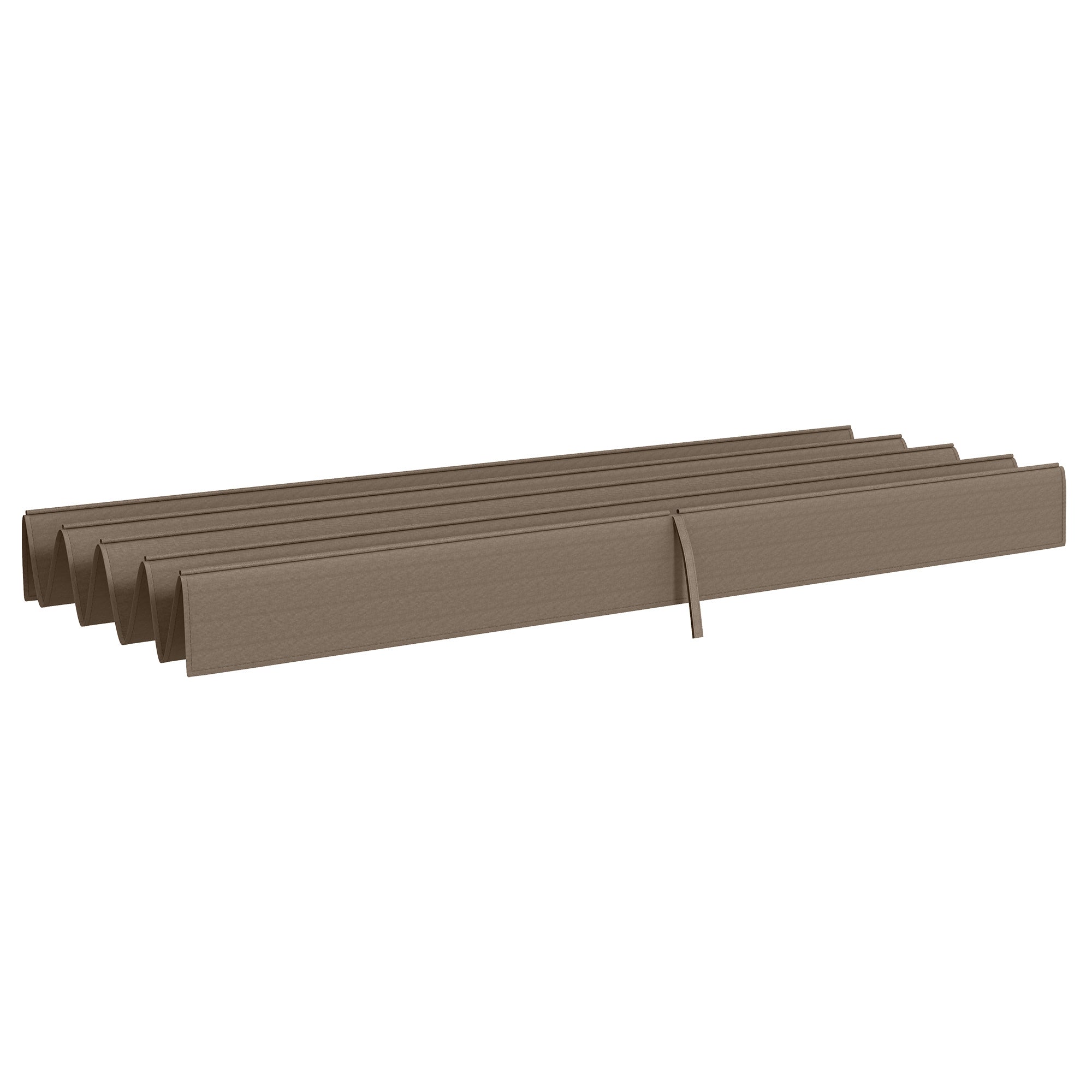 Outsunny Pergola Canopy, Retractable Sun Shade Cover for 9.8' x 7.1' Pergola, UV30+ Protected, Coffee 