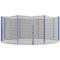 Soozier Safety Trampoline Net Enclosure 12ft Round Zippered Entrance Replacement Netting Black