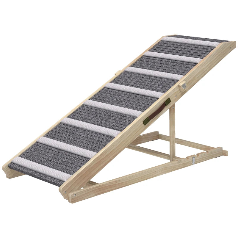 Dog Ramp for Couch, Foldable Pet Ramp for Small to Large Dog, 4 Adjustable Height from16" to 23.5"