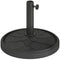 Round Patio Umbrella Base, 26 lbs Resin Umbrella Stand Base, Heavy Duty Patio Umbrella Holder, Black