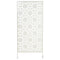 Metal Outdoor Privacy Screen, Decorative Outdoor Divider with Stand and Expansion Screws, 36.2