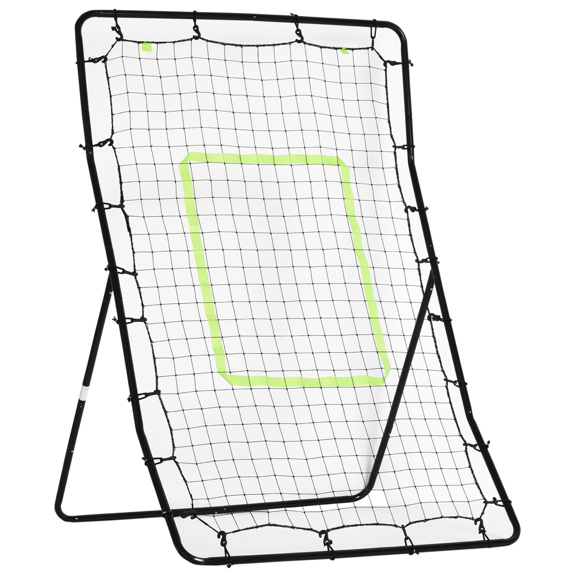 Soozier Multi-use Sports Rebounder Net Pitchback Sreen Target Throwing Pitching Fielding Catching Practice Trainer Adjustable Angle 