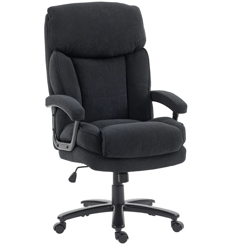 Big and Tall Executive Office Chair, Up to 450 lbs. Heavy Duty Desk Chair, Computer Chair for Heavy People, Black