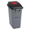 Recycling & Garbage Bin with Classification Lid, Plastic, 16 US gal.