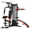Soozier 99lbs Weight Set Complete Home Gym Sit Up Push Up Dip Station Bench Full Body Workout Equipment