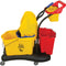 Multifunctional Mop Trolley, Down Press, 9.5 US Gal.(38 Quart), Yellow