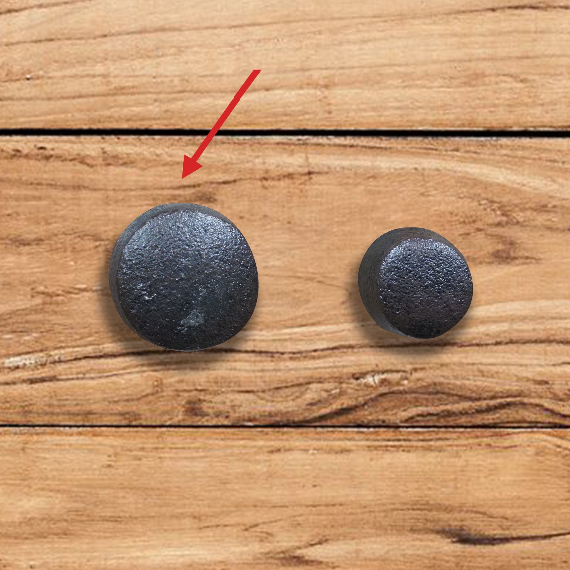 Round cast iron knob Lrg 