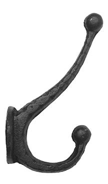 Double Hook Rustic Black 
