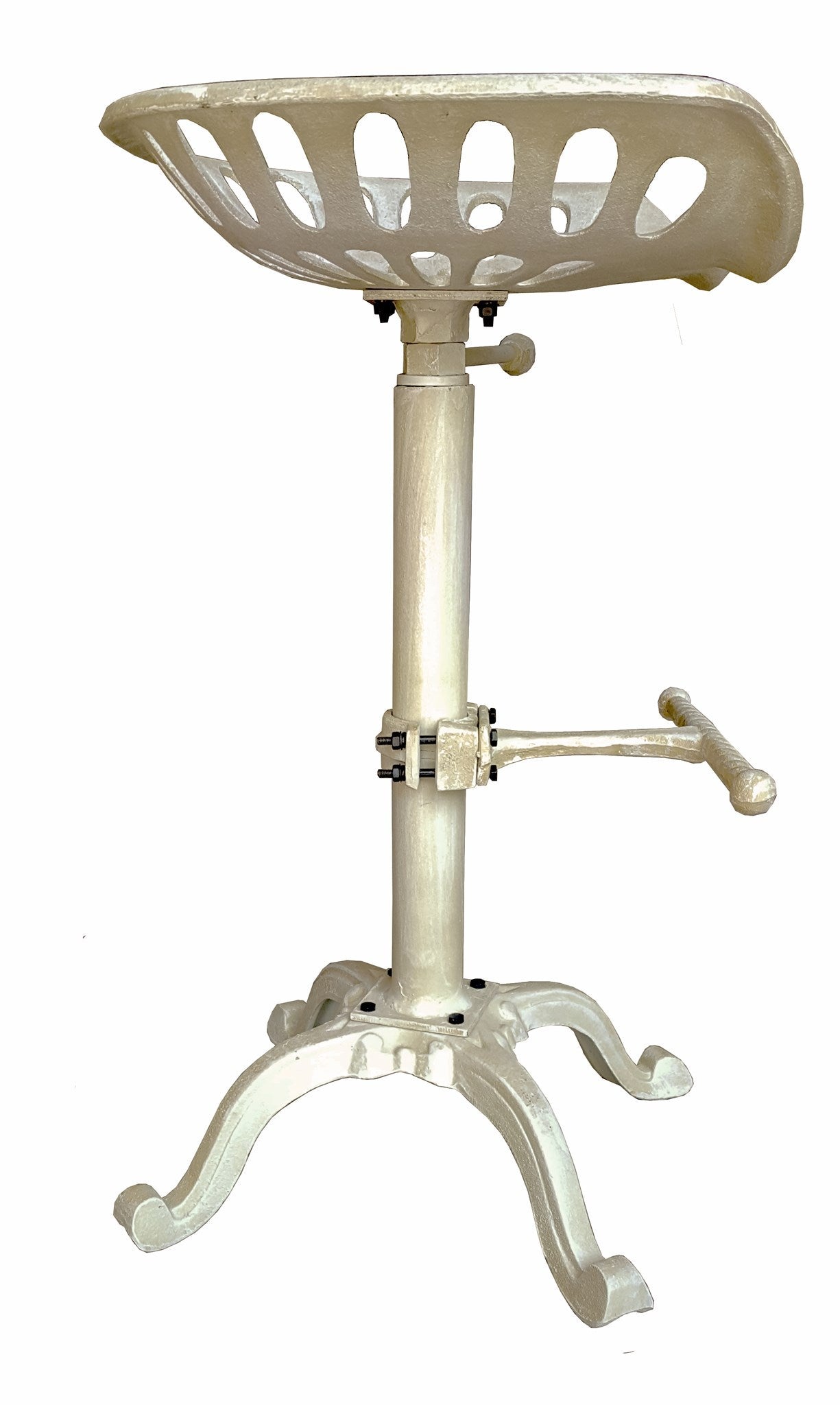 Tractor Seat Stool White 