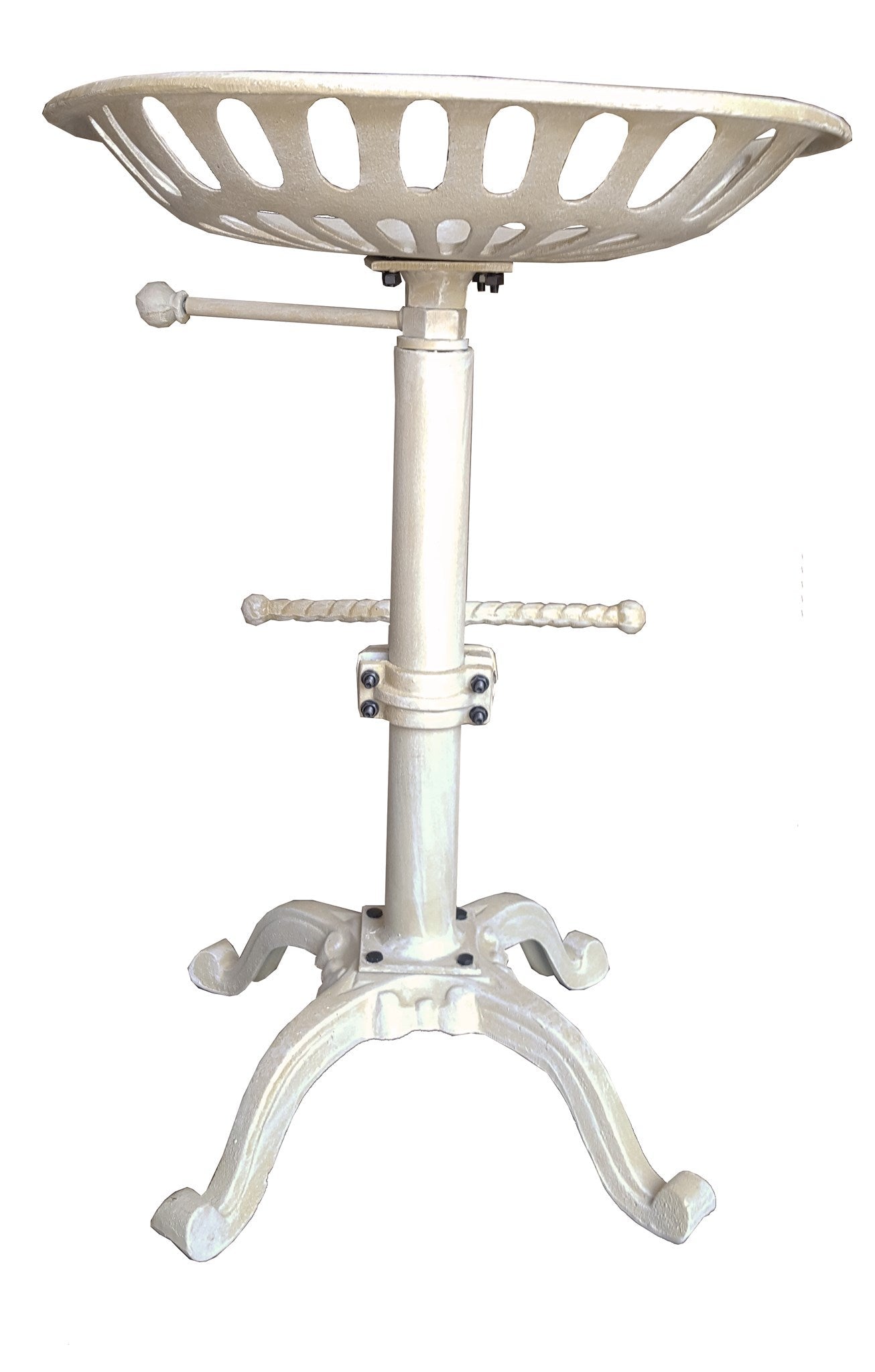Tractor Seat Stool White 