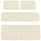 Outsunny Patio Rattan Sofa Set 14pc Outdoor Cushion Polyester Cover Replacement Set White No Cushion