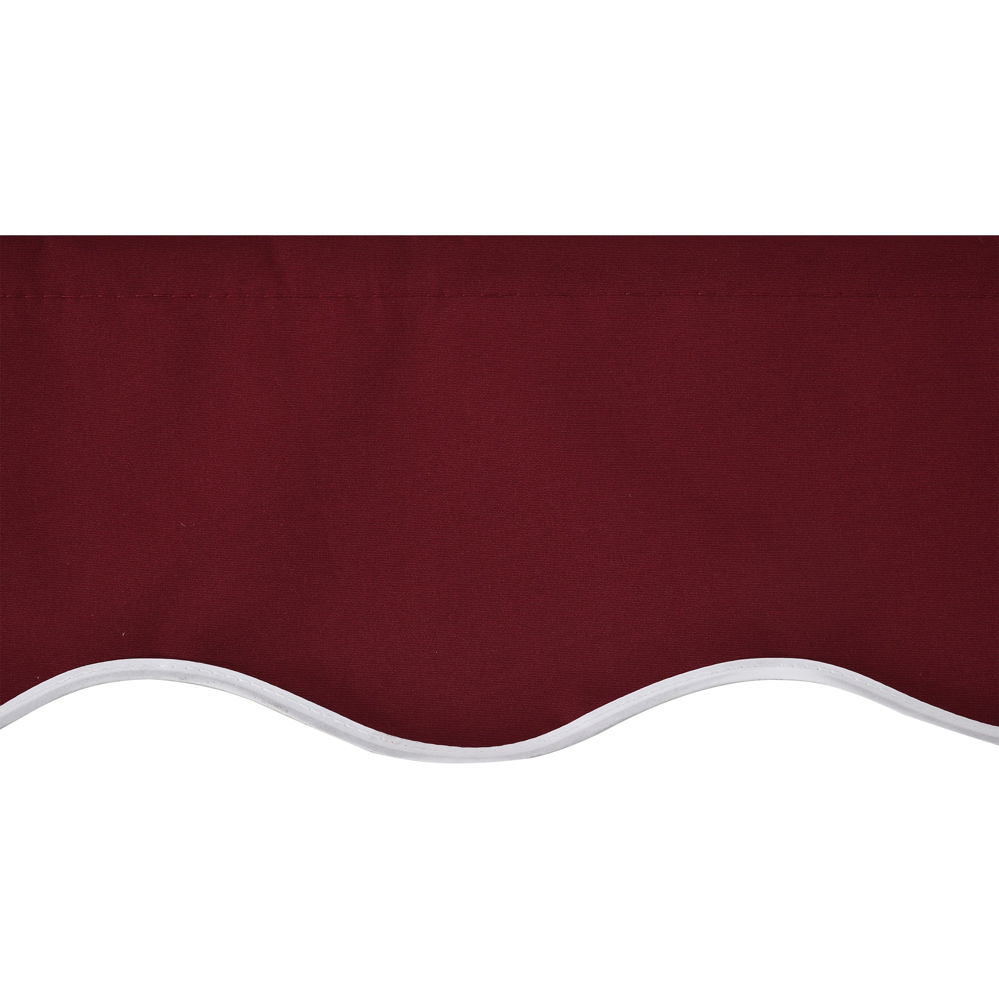 Outsunny Outdoor Sunscreen Cover: 9'x8' Retractable Fabric Replacement with UV Blocking, Wine Red 