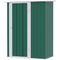 Outsunny Metal Outdoor Storage Shed 5x3 ft - Green, with Sloped Roof & Lockable Door for Tools and Bikes